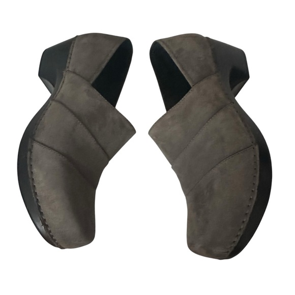 DANSKO TENLEY SABLE GREY SUEDE SLIP ON CLOGS SIZE 40 - Picture 4 of 14